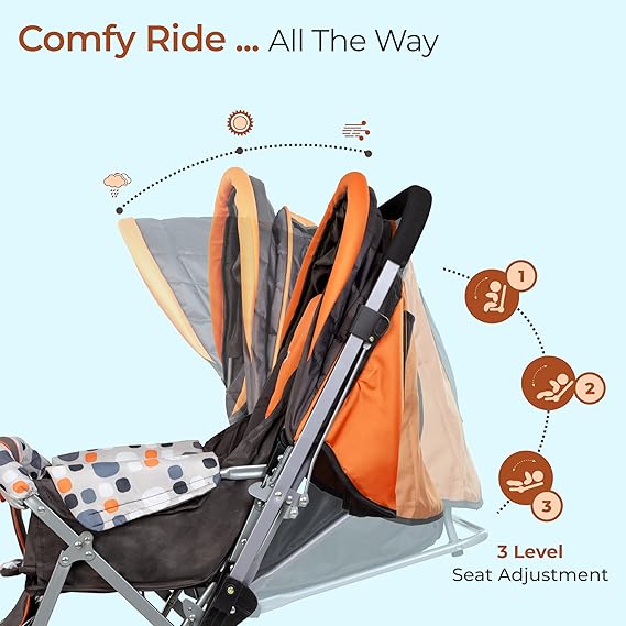 luvlap-sunshine-stroller-standard-stroller-3-step-reclining-seat-comfort-5-point-harness-safety