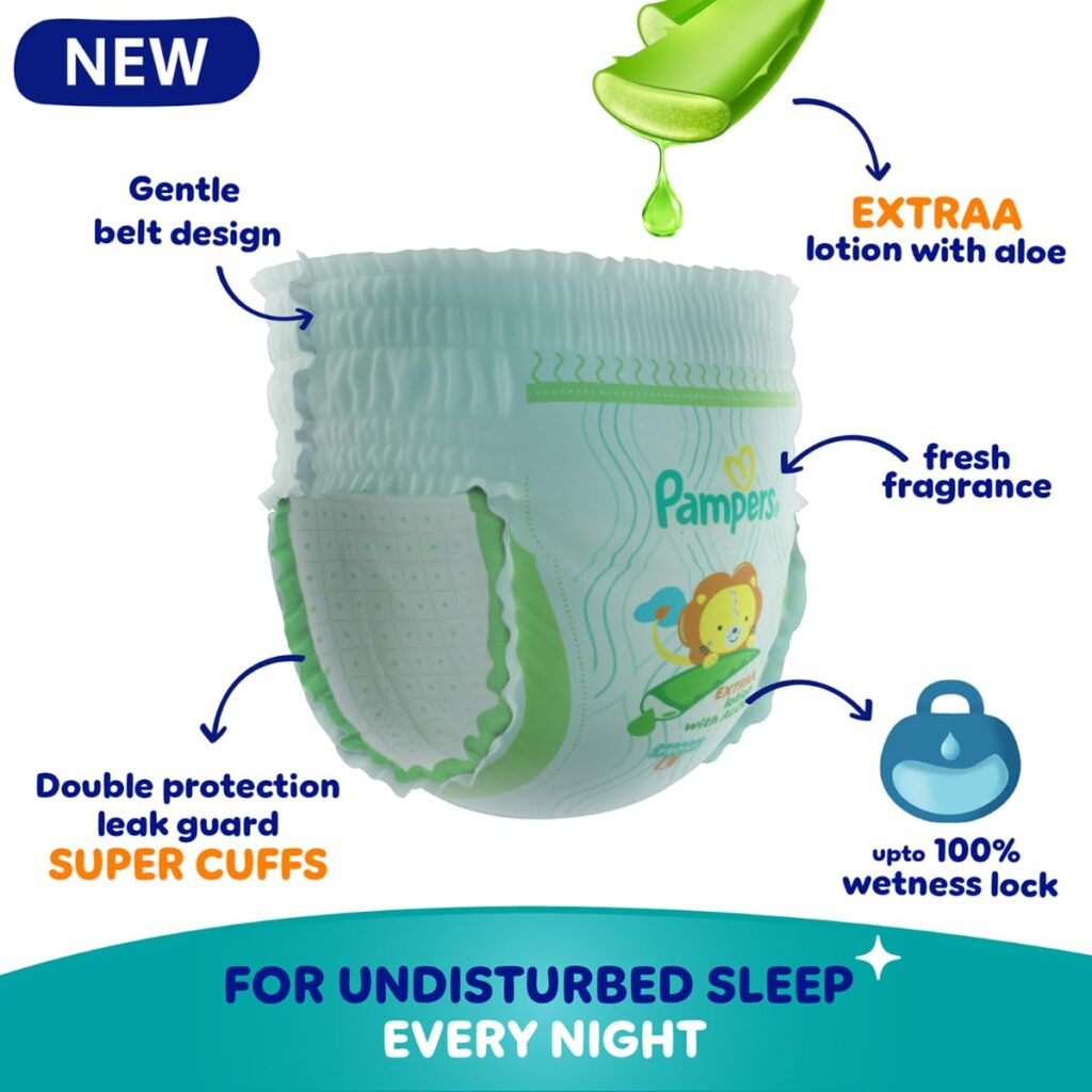 pampers-disposable-diapers-diaper-newborn-infant-toddler-lotion-aloe-vera-latex-free-extra-lotion-gentle-belt-design-fresh-fragrance-wetness-lock-leak-guard-undisturbed-sleep-happy-kids