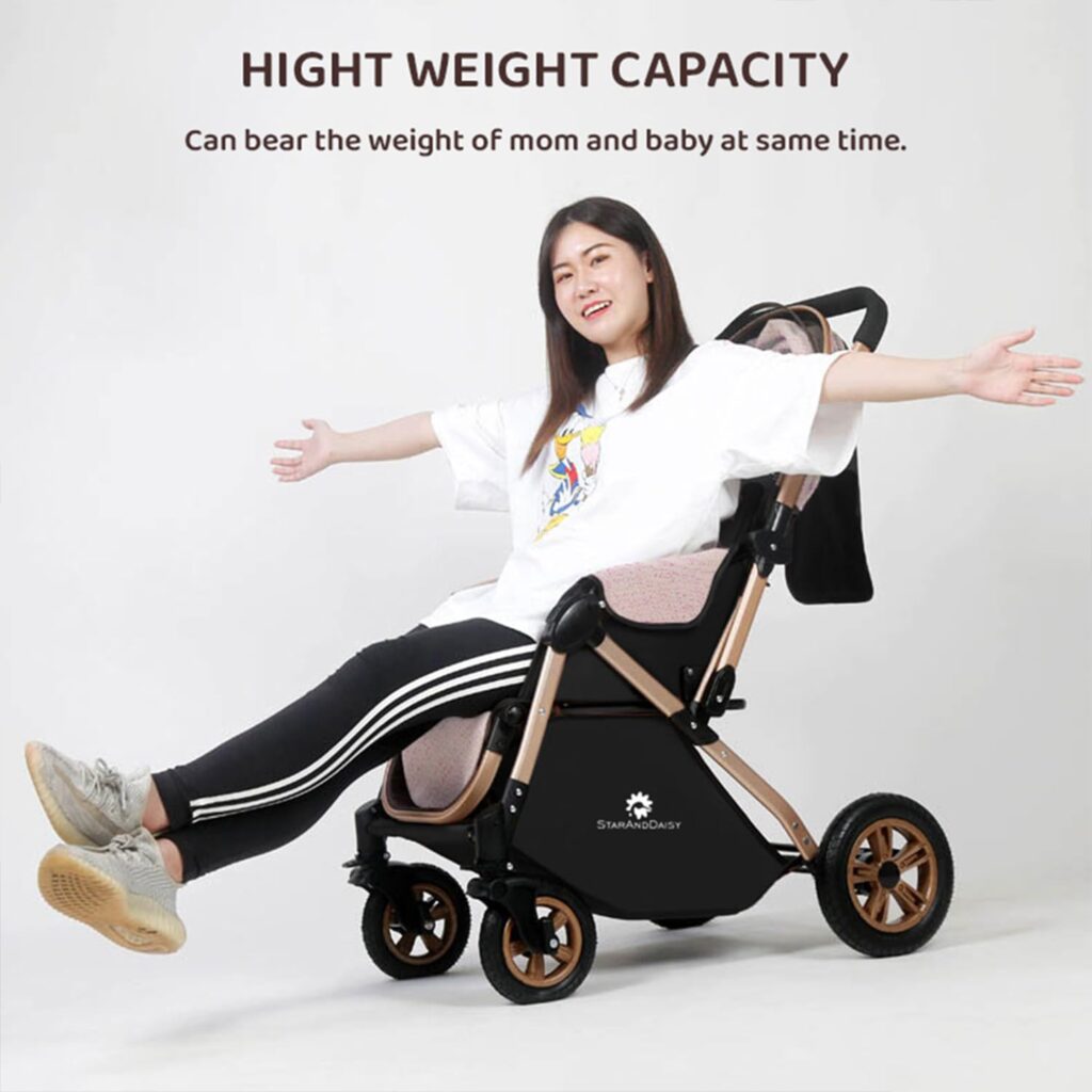 staranddaisy-baby-stroller-jogging-stroller-safe-convenient-comfortable-lightweight-high-weight-capacity-durable-suspension