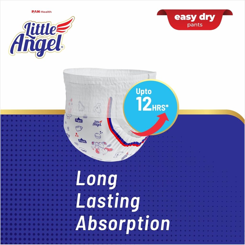 little-angel-disposable-diapers-comfortable-convenient-all-night-sleep-easy-dry-newborn-kids-infant-toddler-baby-care-long-lasting-absorption-breathable-material-soft-material-12-hours-protection